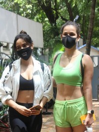 Neha Sharma with her sister Aisha Sharma Photos